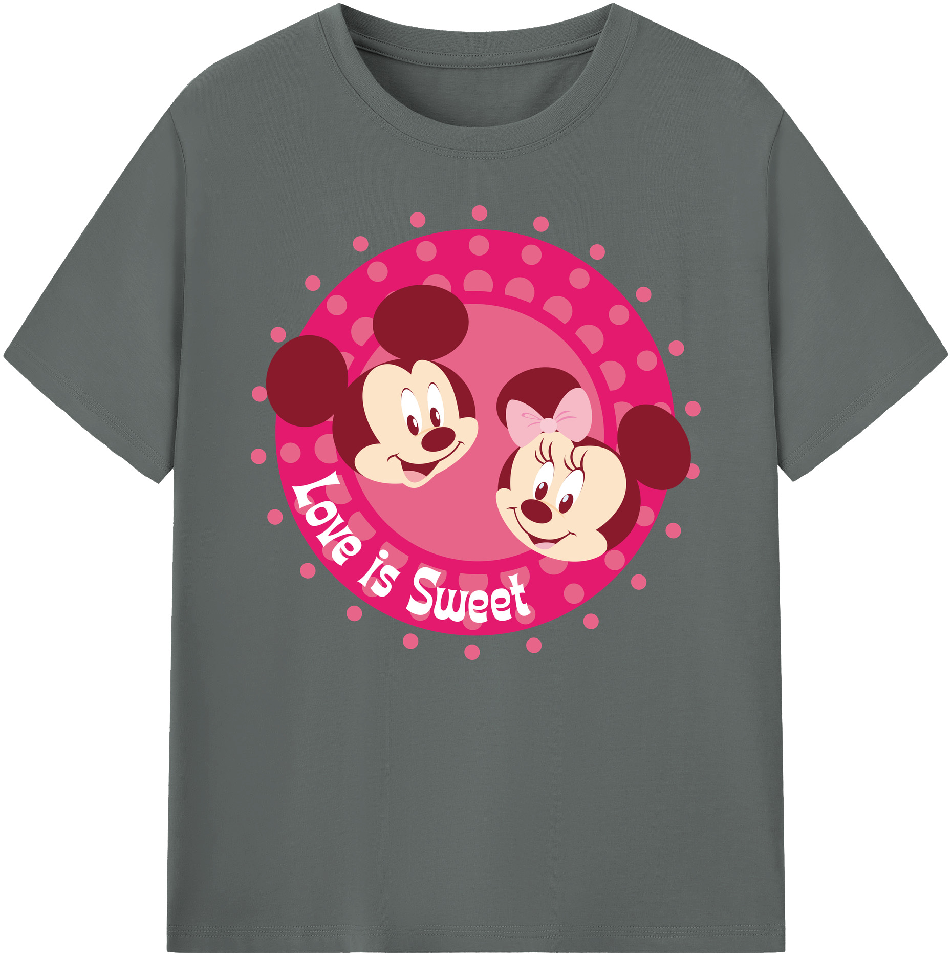 ミッキーマウス Mickey Mouse 綿100％ メンズ半袖Tシャツ｜肌触りやわらか＆通気性